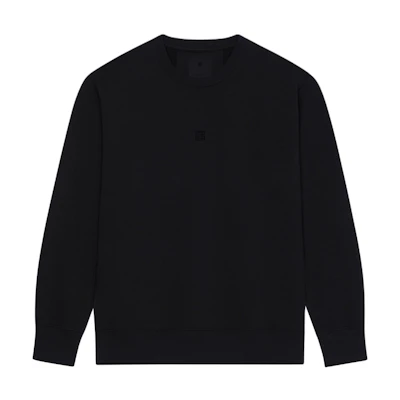 Givenchy FW22 Black Solid Color Crewneck Long Sleeve Sweatshirt BMJ0HA3Y8P-001