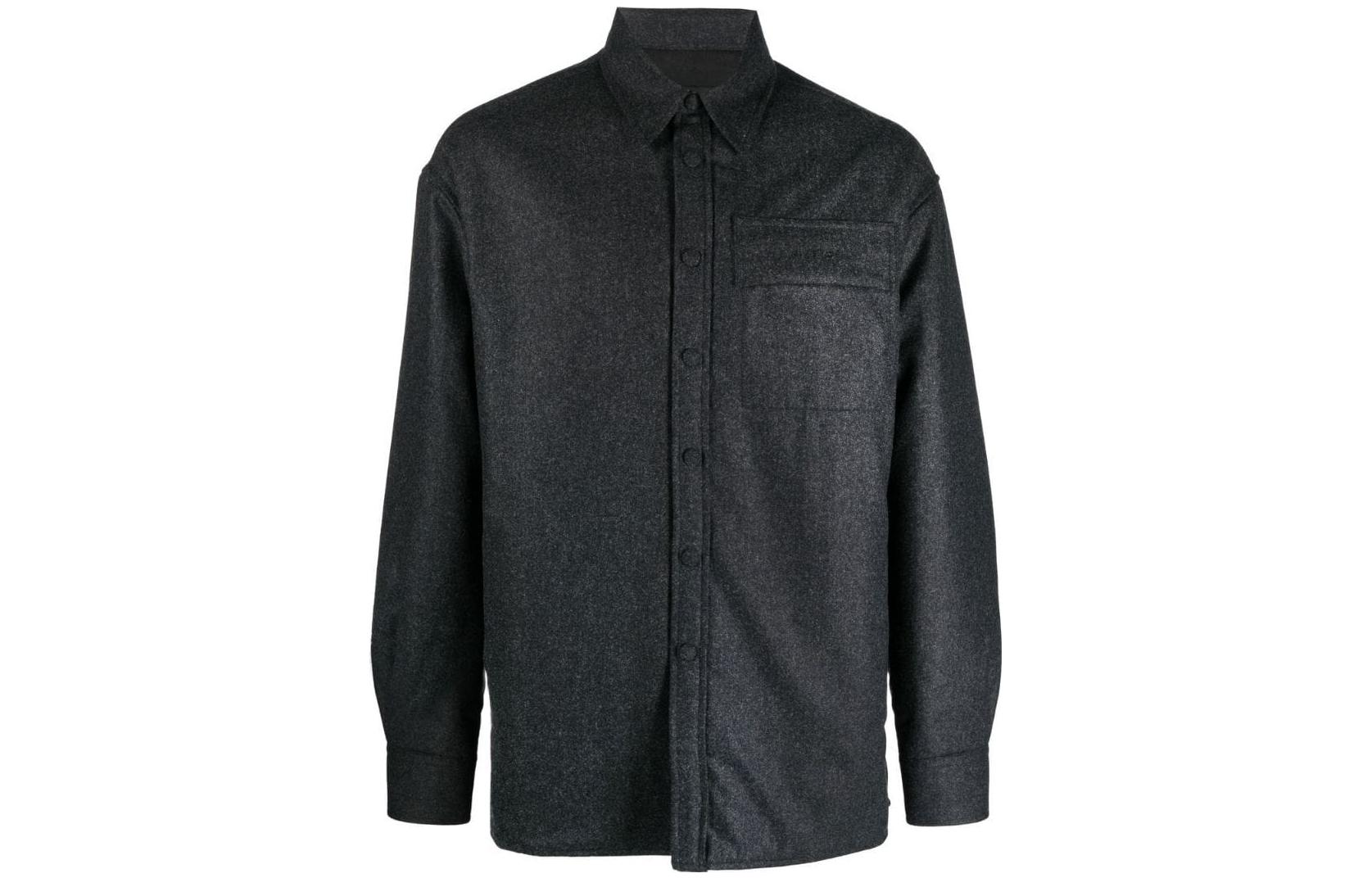 Givenchy FW22 Black Solid Color Single-Breasted Long-Sleeve Jacket BM60V212HC-021