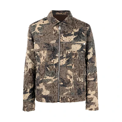 Givenchy FW22 Camo Print Full-Zip Jacket Brown BM00VA5Y2V-232