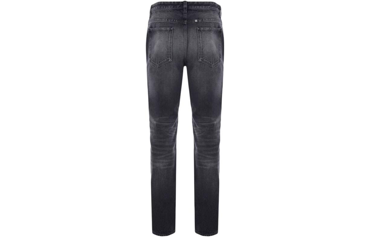 Lookbook Givenchy FW22 Jeans Distressed High-Waisted Pria Hitam/Putih. BM512W5Y3K-004