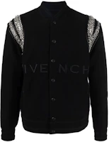 Givenchy FW22 Embroidered Chain Bomber Jacket Unisex Black BM00V14Y9L-001 Givenchy FW22 Embroidered Chain Bomber Jacket Unisex Black BM00V14Y9L-001