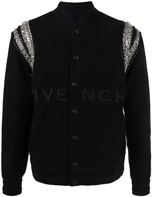 Givenchy FW22 Jaket Bomber Rantai Bordir Unisex Hitam BM00V14Y9L-001 Buy Givenchy FW22 Jaket Bomber Rantai Bordir Unisex Hitam BM00V14Y9L-001