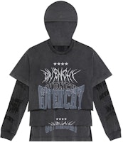 Givenchy FW22 Layered Turtleneck Pullover Tee Grey Men BM71FC3Y8T-020 Givenchy FW22 Layered Turtleneck Pullover Tee Grey Men BM71FC3Y8T-020