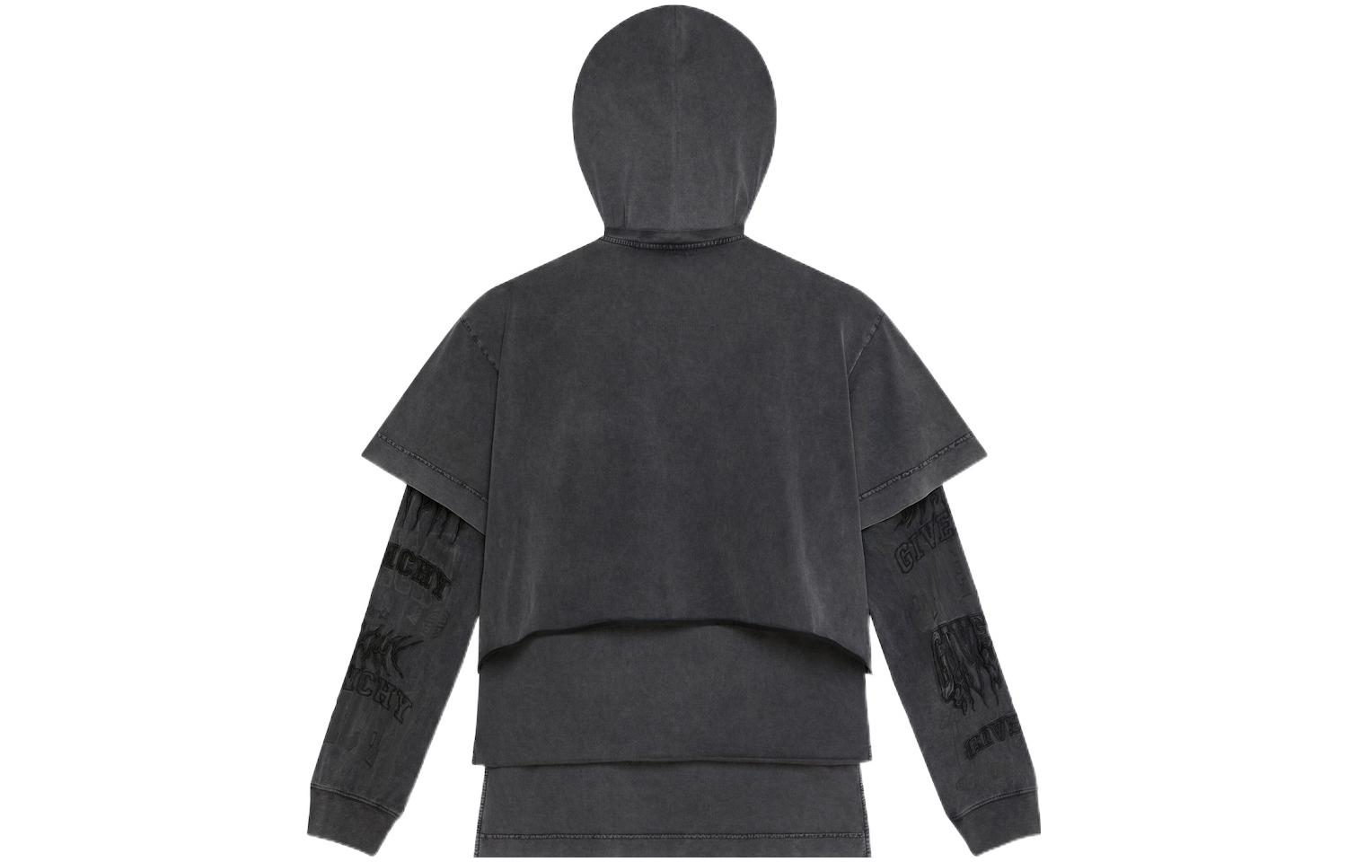 Lookbook 紀梵希FW22層次感高領套頭灰色男士T恤 BM71FC3Y8T-020