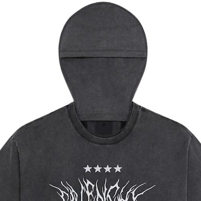 紀梵希FW22層次感高領套頭灰色男士T恤 BM71FC3Y8T-020 Details for 紀梵希FW22層次感高領套頭灰色男士T恤 BM71FC3Y8T-020