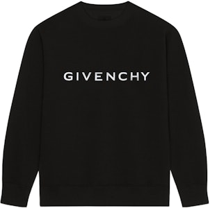 纪梵希FW22字母印花黑色圆领套头卫衣 BMJ0HA3YAC-001 Order 纪梵希FW22字母印花黑色圆领套头卫衣 BMJ0HA3YAC-001