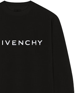 纪梵希FW22字母印花黑色圆领套头卫衣 BMJ0HA3YAC-001 Sizing 纪梵希FW22字母印花黑色圆领套头卫衣 BMJ0HA3YAC-001