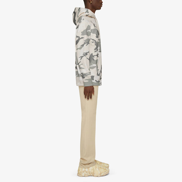 Purchase Givenchy FW22 Logo Camo Print Hoodie Beige  Fashion Sweatshirt BMJ0GM30W2-274
