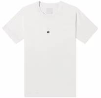 GIVENCHY FW22 Logo Crewneck T-Shirt White Tee BM71DK3Y6B-100 GIVENCHY FW22 Logo Crewneck T-Shirt White Tee BM71DK3Y6B-100