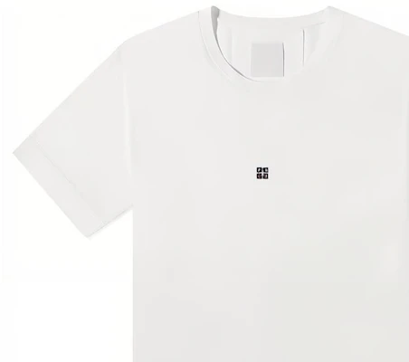 纪梵希 FW22 白色标志短袖T恤 BM71DK3Y6B-100 Details for 纪梵希 FW22 白色标志短袖T恤 BM71DK3Y6B-100