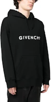 Details for GIVENCHY FW22 黑色標誌印花連帽休閒上衣。 BMJ0HC3YAC-001