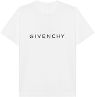 GIVENCHY FW22 Logo Print Crewneck Short Sleeve T-Shirt Men White BM716N3YAC-100 GIVENCHY FW22 Logo Print Crewneck Short Sleeve T-Shirt Men White BM716N3YAC-100