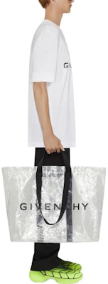 GIVENCHY FW22 Kaos Pria Lengan Pendek Logo Print Crewneck Putih BM716N3YAC-100 Sizing GIVENCHY FW22 Kaos Pria Lengan Pendek Logo Print Crewneck Putih BM716N3YAC-100