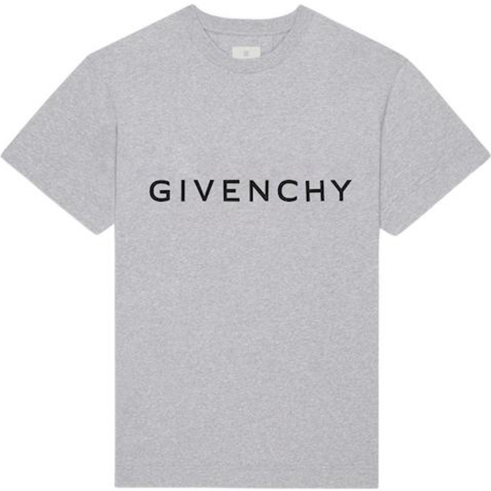 Givenchy FW22 Logo Print Short Sleeve T-Shirt Men’s Light Grey BM716G3YAC-055