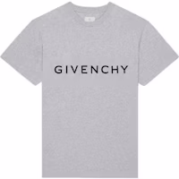 Givenchy FW22 Logo Print Short Sleeve T-Shirt Men’s Light Grey BM716G3YAC-055 Givenchy FW22 Logo Print Short Sleeve T-Shirt Men’s Light Grey BM716G3YAC-055