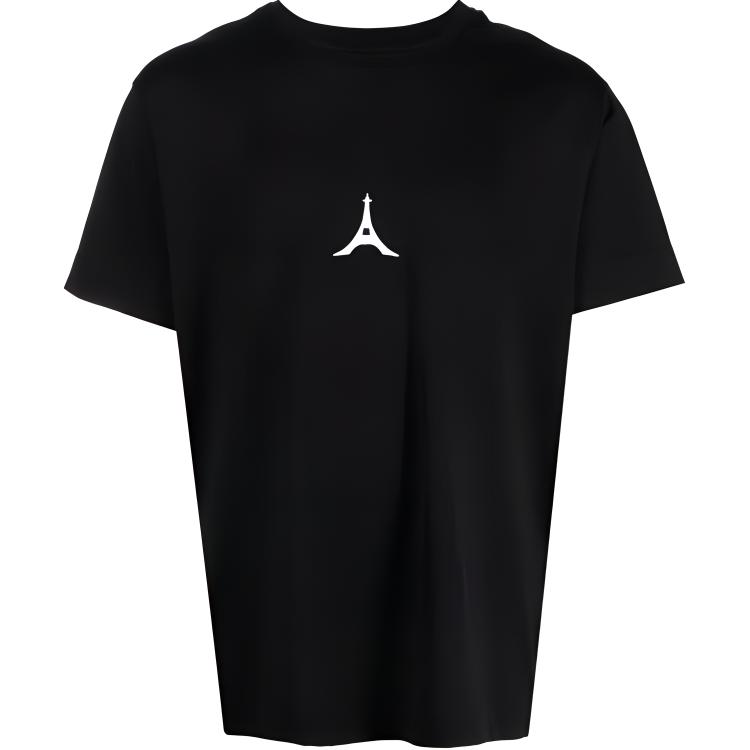 Buy GIVENCHY FW22 Logo Printed Black Short Sleeve Casual T-Shirt . BM716R3Y88-001