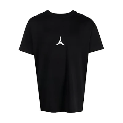 GIVENCHY FW22 Logo Printed Black Short Sleeve Casual T-Shirt . BM716R3Y88-001