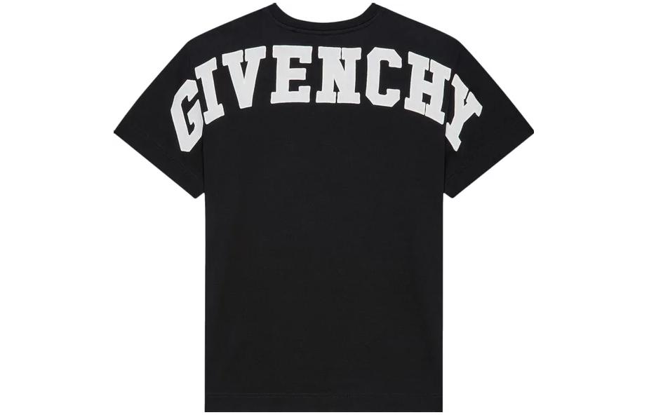 Lookbook GIVENCHY FW22 Logo Printed Black Short Sleeve Casual T-Shirt . BM716R3Y88-001