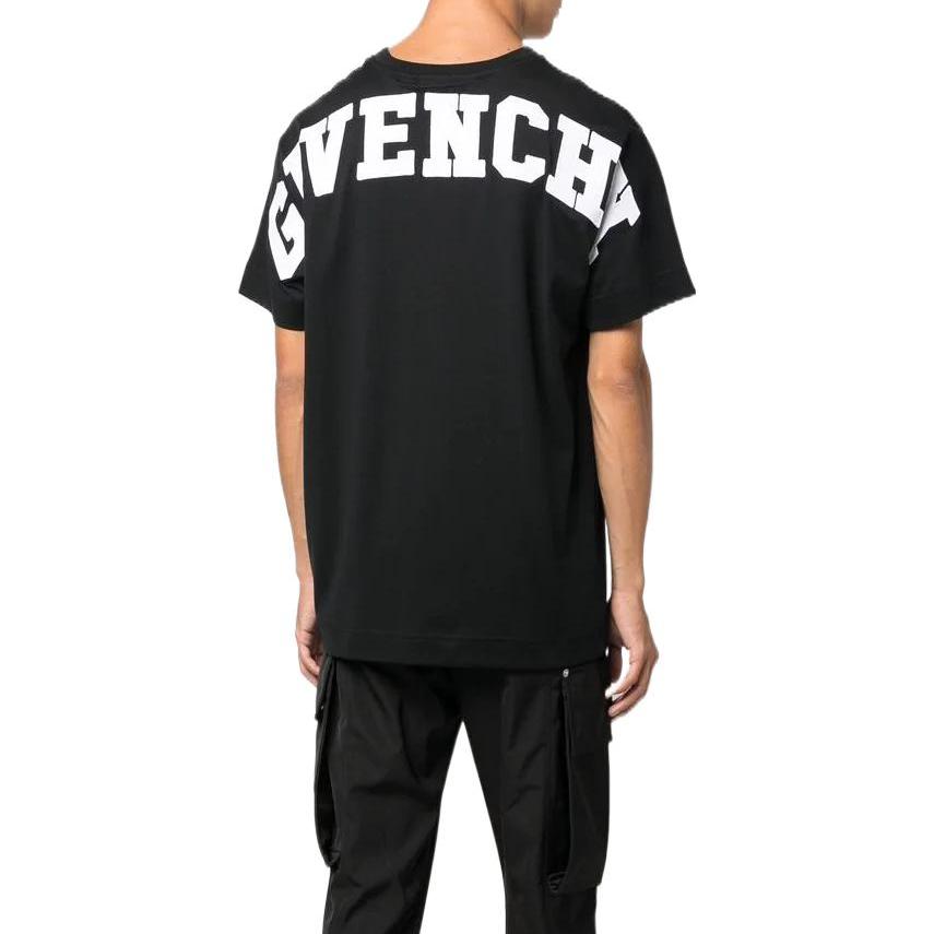 Purchase GIVENCHY FW22 Logo Printed Black Short Sleeve Casual T-Shirt . BM716R3Y88-001
