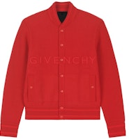 GIVENCHY FW22 Red Single-Breasted Letter Print Long Sleeve Jacket BM00R64Y82-600 GIVENCHY FW22 Red Single-Breasted Letter Print Long Sleeve Jacket BM00R64Y82-600
