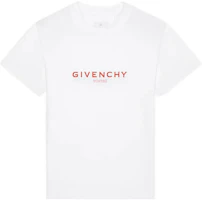 GIVENCHY FW22 Slim Fit White T-Shirt with Letter Print Design for Men. BM716G3Y99-100 GIVENCHY FW22 Slim Fit White T-Shirt with Letter Print Design for Men. BM716G3Y99-100