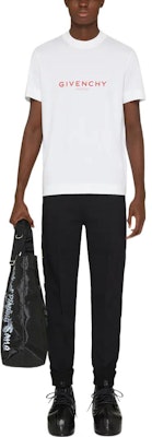 GIVENCHY FW22 Slim Fit White T-Shirt with Letter Print Design for Men. BM716G3Y99-100 Lookbook GIVENCHY FW22 Slim Fit White T-Shirt with Letter Print Design for Men. BM716G3Y99-100