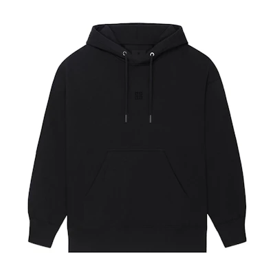 Givenchy FW22 Solid Color Big Pocket Drawstring Hoodie Black () BMJ0HC3Y8P-001