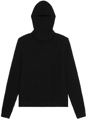 Givenchy FW22 Hoodie Rajut Solid Warna Hitam Pria. BM90JP4YB4-001 Order Givenchy FW22 Hoodie Rajut Solid Warna Hitam Pria. BM90JP4YB4-001