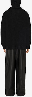 Givenchy FW22 Hoodie Rajut Solid Warna Hitam Pria. BM90JP4YB4-001 Shop Givenchy FW22 Hoodie Rajut Solid Warna Hitam Pria. BM90JP4YB4-001