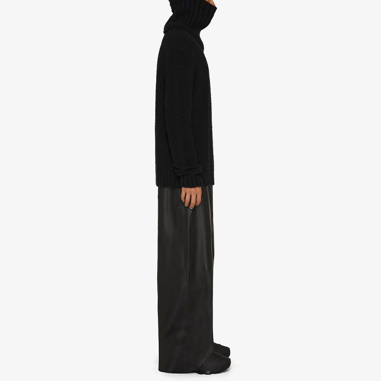 Purchase Givenchy FW22 Hoodie Rajut Solid Warna Hitam Pria. BM90JP4YB4-001