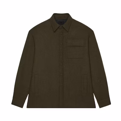 Givenchy FW22 Solid Color Single-Breasted Jacket Military Green () BM60V214L3-309