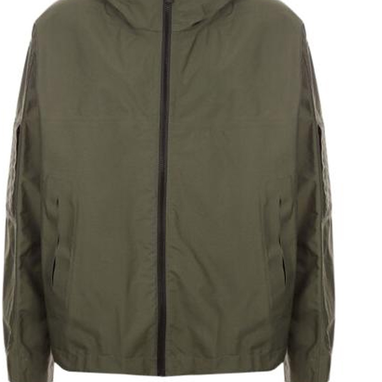 Shop ジバンシィ FW22 ソリッドカラー ジップアップ フーディー ジャケット グリーン BM00YY147N-305