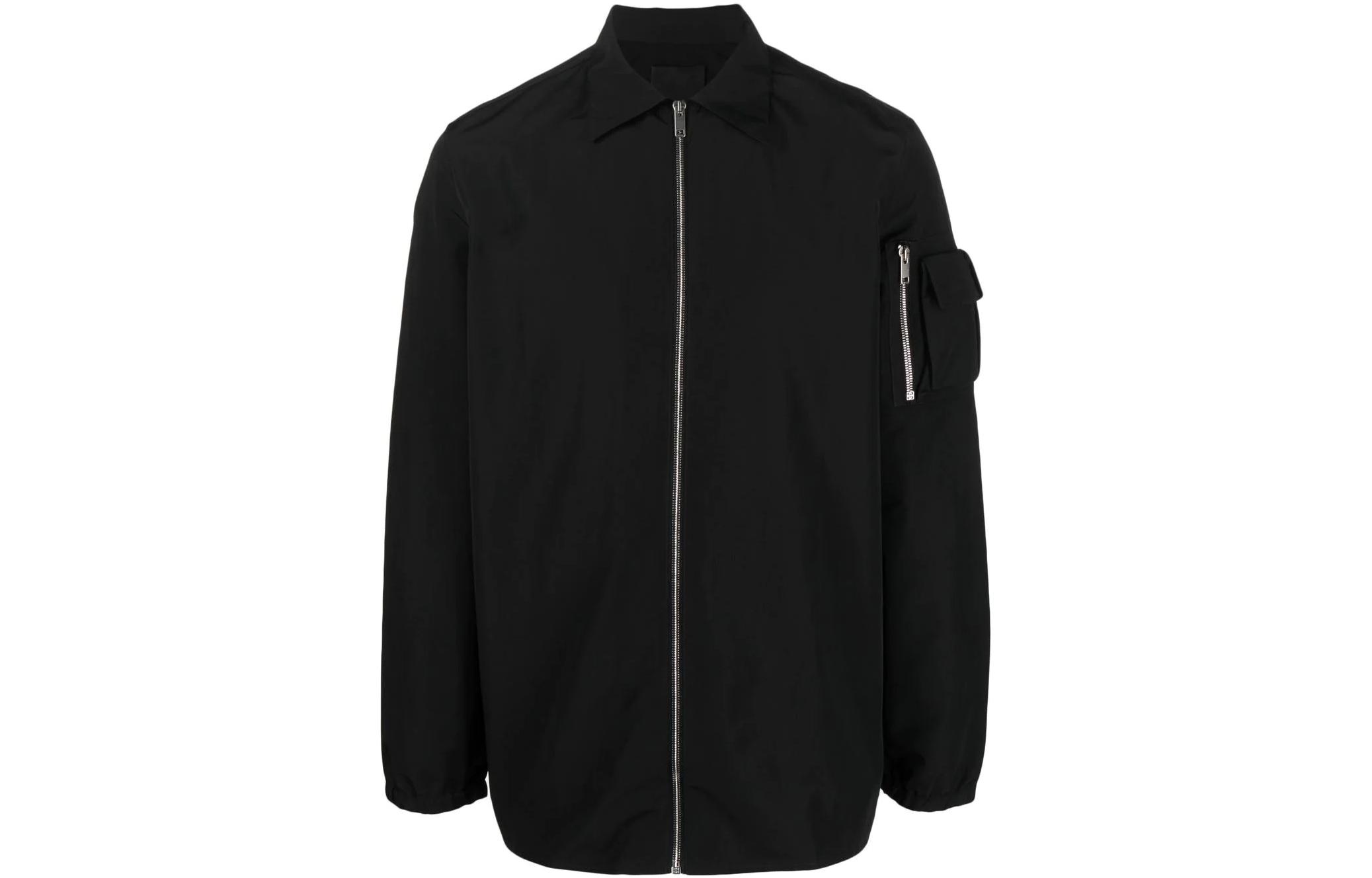 Givenchy FW22 Solid Color Zip Pocket Long Sleeve Jacket - BM60V314G6001