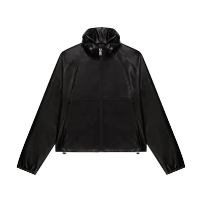 Givenchy FW22 Solid Foldable Hooded Windbreaker Black BM00XD6Y15-001