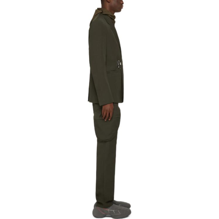 Purchase 纪梵希2022秋冬军绿色金属U型锁西装外套 BM30B214DL-309