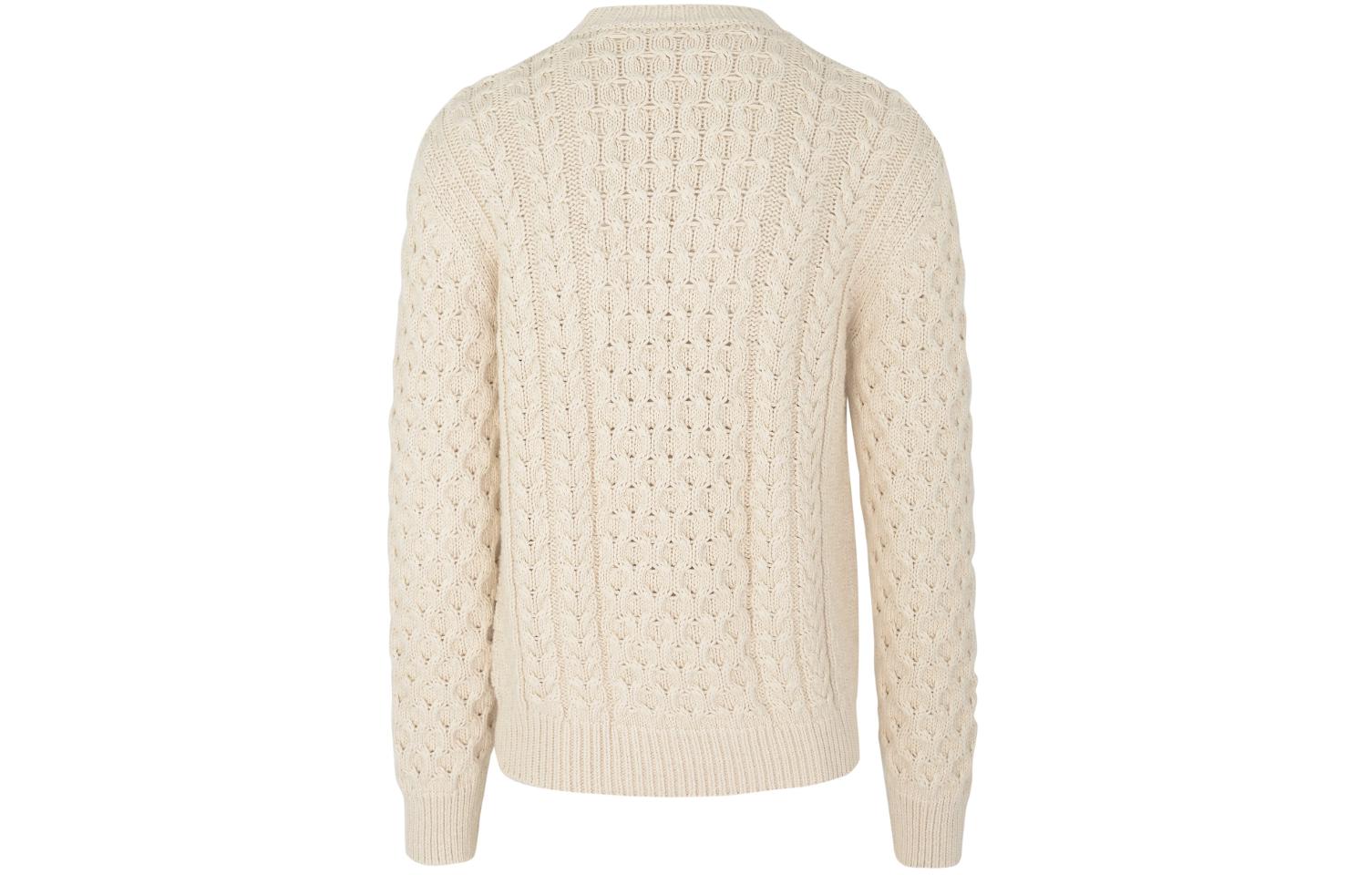 Lookbook GIVENCHY FW23 Beige Crewneck Pullover Sweater Lengan Panjang. BM90Q24YGJ-156