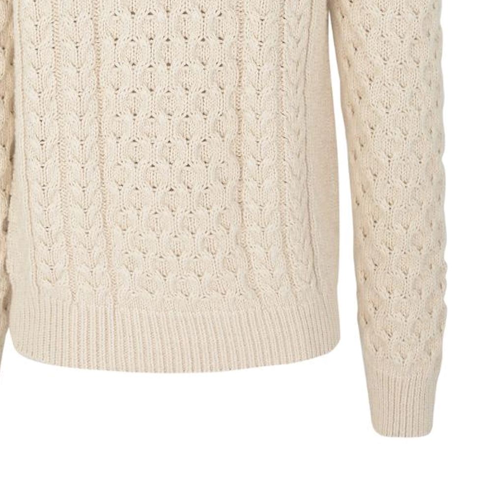 Cheap GIVENCHY FW23 Beige Crewneck Pullover Sweater Lengan Panjang. BM90Q24YGJ-156