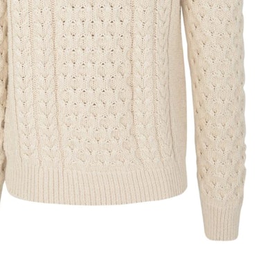 GIVENCHY FW23 Beige Crewneck Pullover Sweater Lengan Panjang. BM90Q24YGJ-156 Cheap GIVENCHY FW23 Beige Crewneck Pullover Sweater Lengan Panjang. BM90Q24YGJ-156