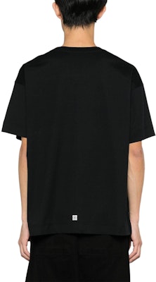 지방시 FW23 블랙 라이트닝 로고 프린트 크루넥 티셔츠. BM71JB3YJ9-001 Purchase 지방시 FW23 블랙 라이트닝 로고 프린트 크루넥 티셔츠. BM71JB3YJ9-001