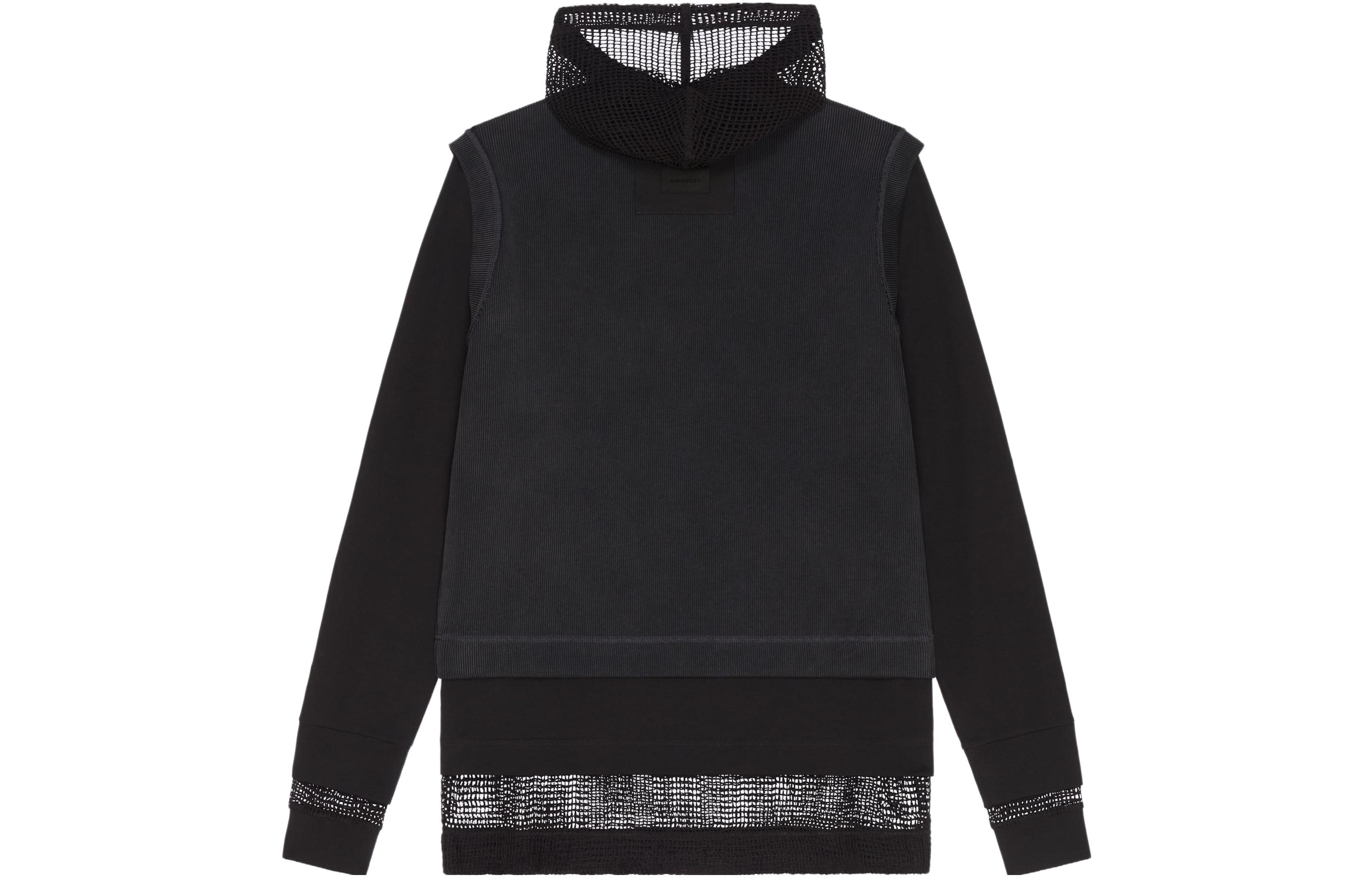 GIVENCHY FW23  Black Logo Print Layered Effect Long Sleeve Sweatshirt. BM71K53YGS-001 圖 3