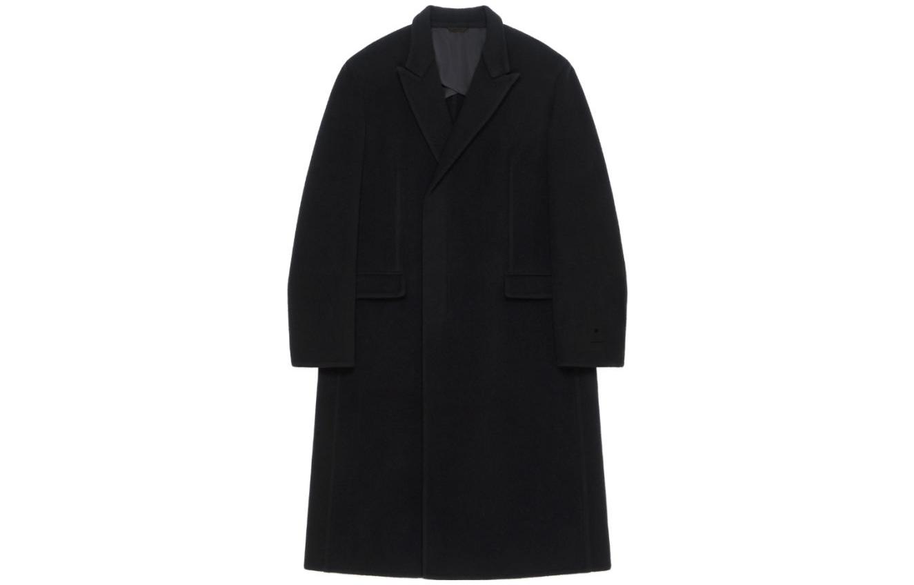 GIVENCHY FW23  Black Solid Color Long Sleeve Mid-Length Coat BMC07S12ZE-001 圖 2