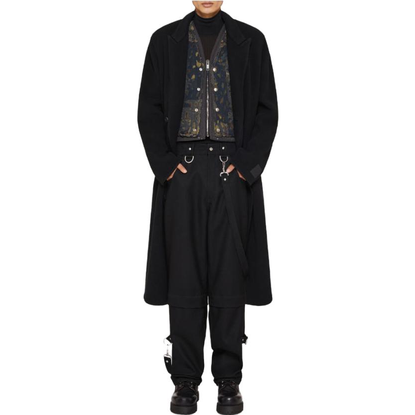 GIVENCHY FW23  Black Solid Color Long Sleeve Mid-Length Coat BMC07S12ZE-001 圖 3
