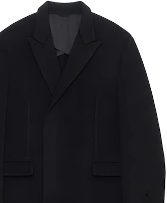 GIVENCHY FW23 Mantel Hitam Lengan Panjang Model Mid-Length BMC07S12ZE-001 Sizing GIVENCHY FW23 Mantel Hitam Lengan Panjang Model Mid-Length BMC07S12ZE-001