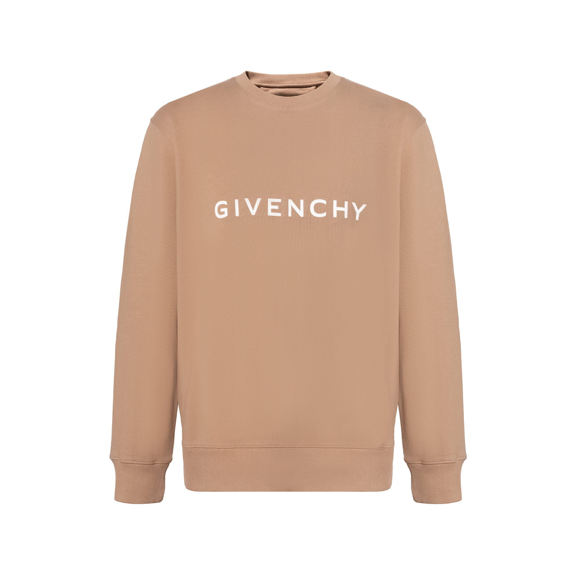 GIVENCHY FW23  Letter Printed Crewneck Sweatshirt Beige. BMJ0HA3YAC-280