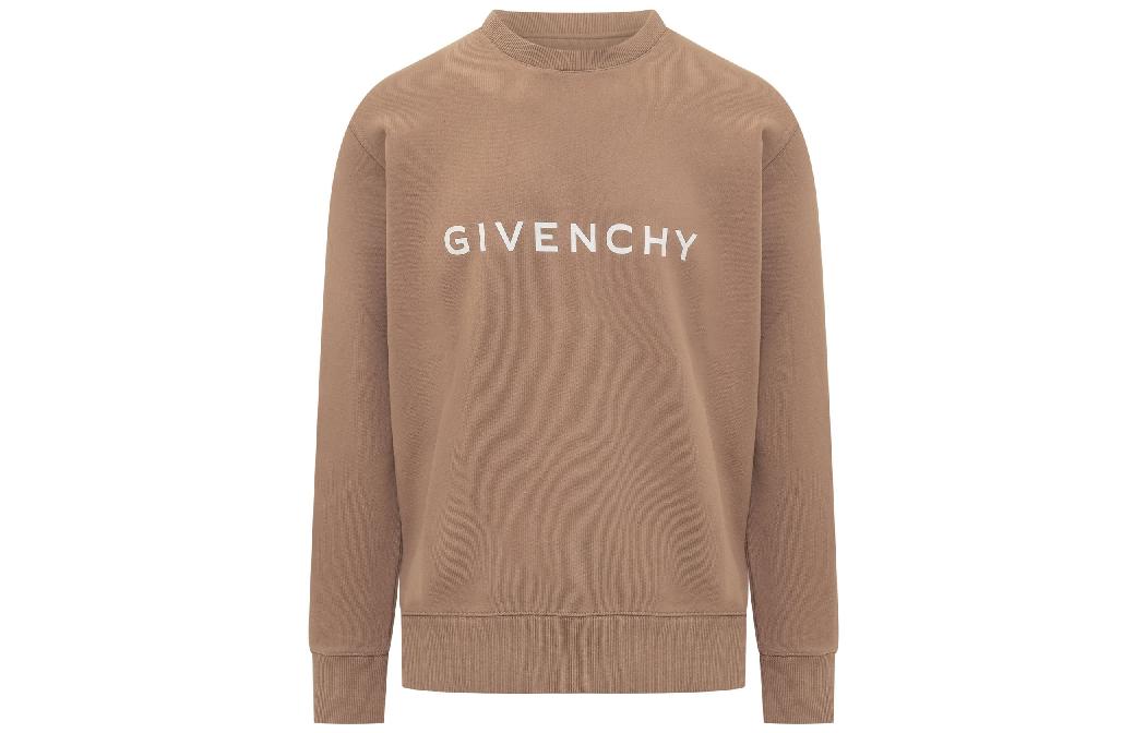 Order 紀梵希 FW23 字母印花米色圓領長袖上衣. BMJ0HA3YAC-280