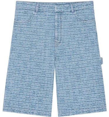 纪梵希 FW23 浅蓝色印花中腰直筒牛仔短裤 BM519C50P9-452 Buy 纪梵希 FW23 浅蓝色印花中腰直筒牛仔短裤 BM519C50P9-452