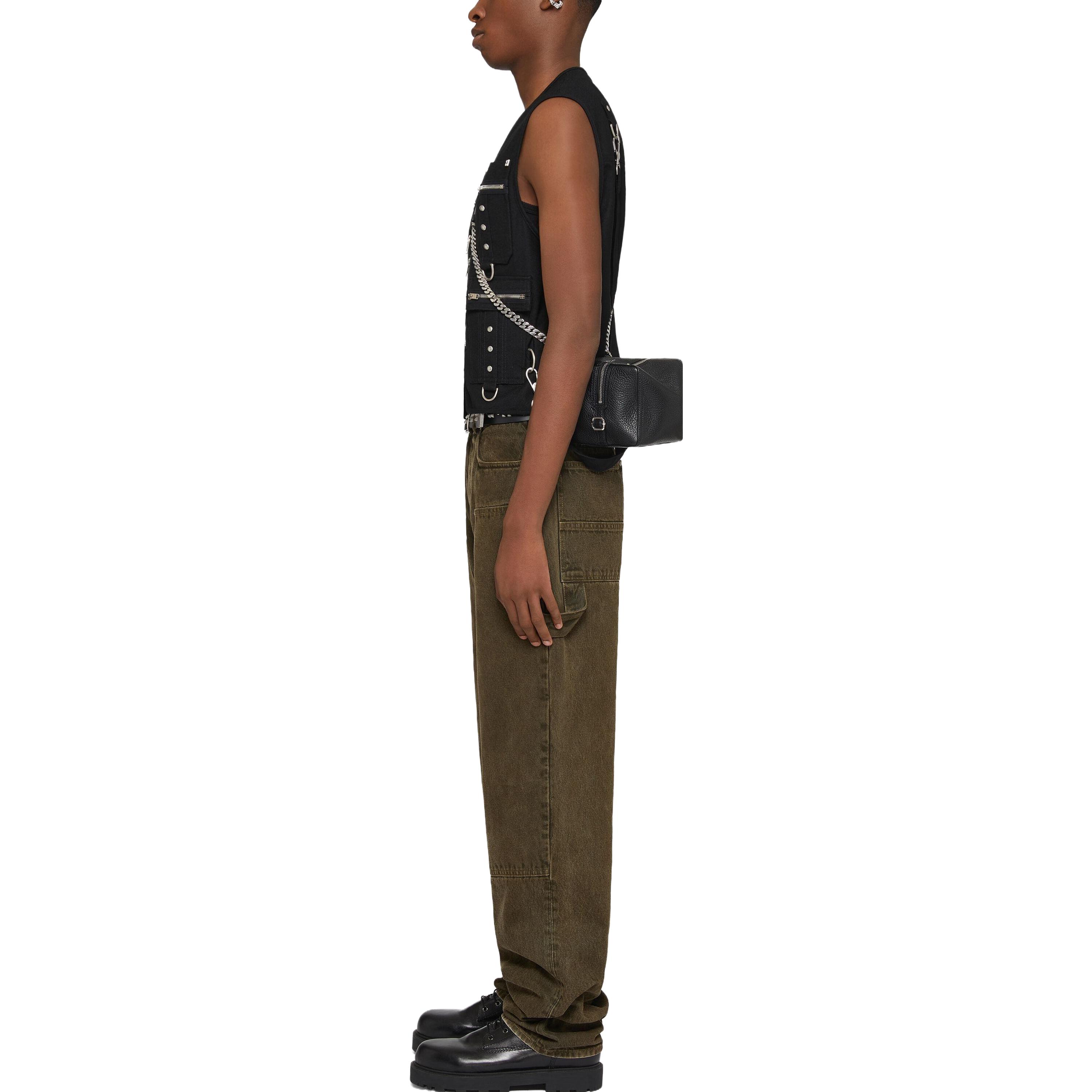 Purchase GIVENCHY FW23  Multi-Pocket V-Neck Zipper Vest Black BM013T14XM-001