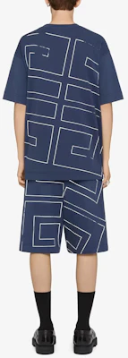 Givenchy FW23 海軍藍 logo 印花圓領T恤 BM71JA3YJ5-402 Shop Givenchy FW23 海軍藍 logo 印花圓領T恤 BM71JA3YJ5-402