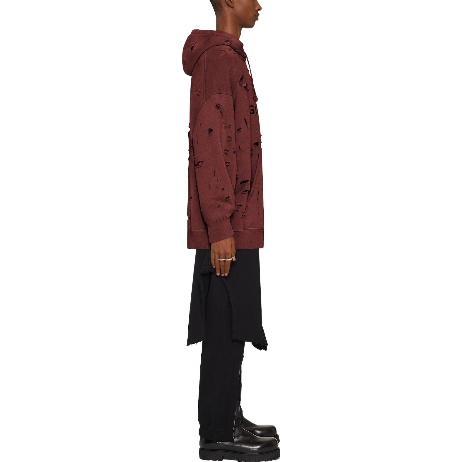 Purchase 纪梵希FW23红色破坏风标志印花连帽衫. BMJ0KF3YGT-601