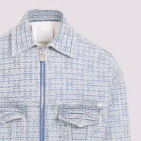 Lookbook Givenchy FW23 All-Over Print Square Neck Jacket Men’s Blue BM012N50P9-452
